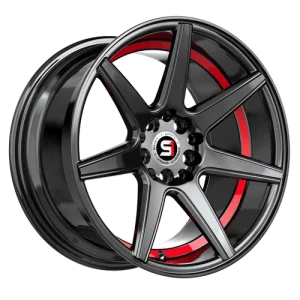 Spec-1 Racing – SP-73 – Black – 18″x8″ 38mm – All weather Wheels – SP-731883838GBRU